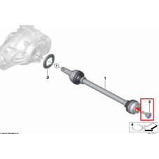 Болт кріплення зовнішнього ШРУСа до маточини M12×1,5×30