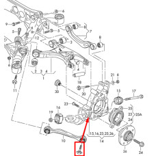 Болт кріплення маточини M12×1,5×45