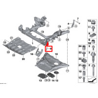 Болт кріплення переднього важеля до підрамника M14×1,5×119