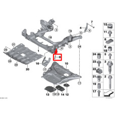 Болт кріплення переднього важеля до підрамника M14×1,5×119