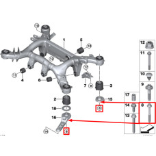 Болт кріплення підрамника до кузова M14×1,5×148