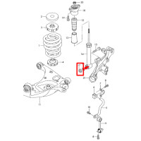 Гайка болта кріплення амортизатора до кулака М14×1,5×