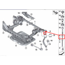 Болт кріплення підрамника до кузова задній M12×1,5×53