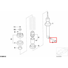 Болт кріплення амортизатора M14×1,5×105