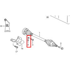 Болт кріплення середнього важеля до кулака M14×1,5×95