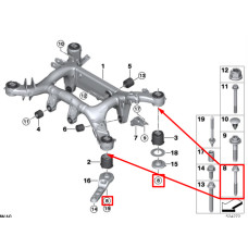 Болт кріплення підрамника до кузова M14×1,5×148