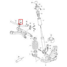 Болт кріплення амортизатора до кулака M14×1,5×90