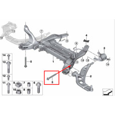 Болт кріплення важеля до підрамника M12×1,5×110