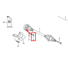 Болт кріплення заднього важеля до кулака M14×1,5×100