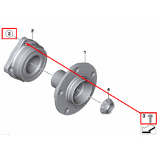 Болт кріплення маточини M12×1,5×37