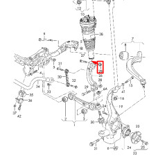 Болт кріплення амортизатора до важеля M12×1,5×90