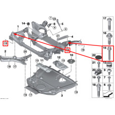 Болт кріплення підрамника до кузова М12×1,5×93