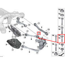 Болт кріплення верхнього переднього важеля до кулака M16×1,5×100