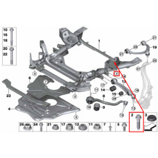 Болт кріплення підрамника до кузова M14×1,5×60