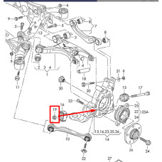 Болт кріплення редуктора заднього моста M12×1,5×80