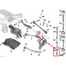 Болт кріплення переднього верхнього важеля до кулака M14×1,5×90