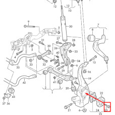 Болт кріплення маточини M12×1,25×42