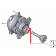 Болт маточини центральний M16×1,5×90