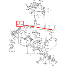 Болт кріплення заднього нижнього важеля до підрамника M12×1,5×120