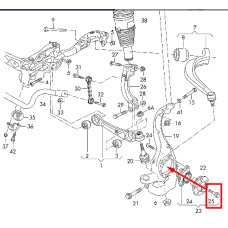 Болт кріплення редуктора заднього моста M12×1,5×100