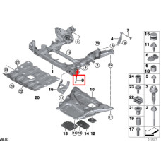 Болт кріплення переднього важеля до підрамника M14×1,5×119