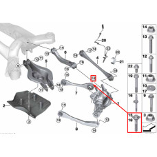 Болт кріплення переднього верхнього важеля до кулака M14×1,5×90