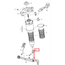 Болт кріплення переднього важеля M12×1,5×100