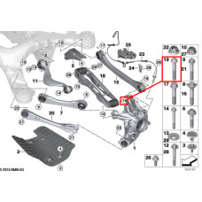 Болт кріплення заднього нижнього важеля до кулака M14×1,5×85