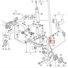 Болт кріплення поворотного кулака M10××65