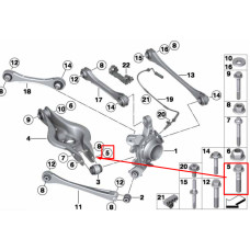 Болт кріплення заднього нижнього важеля до кулака M14×1,5×82