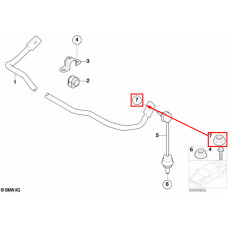 Гайка кріплення стійки стабілізатора М10××