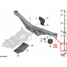 Болт кріплення підрамника до кузова M12×1,5×95