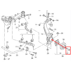 Болт кріплення маточини до поворотного кулака M12×1,5×45