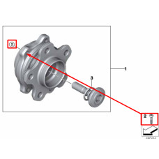 Болт кріплення маточини до поворотного кулака M12×1,25×45