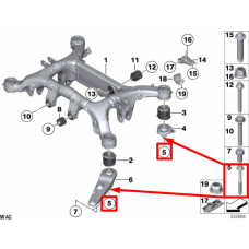 Болт кріплення підрамника до кузова M14×1,5×148