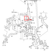 Гайка болта кріплення вилки до амортизатора М12×1,5×