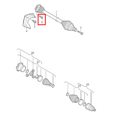 Болт кріплення захисту M8××22