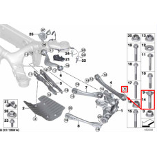 Болт кріплення заднього важеля до кулака M14×1,5×90