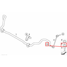Гайка стійки стабілізатора М12×1,5×