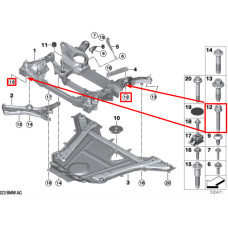 Болт кріплення підрамника до кузова М12×1,5×93