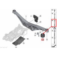Болт кріплення демпфера до подрамнику M12××105