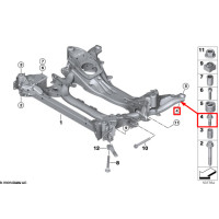 Болт кріплення підрамника до кузова M14×1,5×42