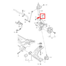 Болт кріплення амортизатора до поворотного кулака M12×1,5×80