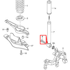Шайба болта кріплення амортизатора до кулака M14,5××30
