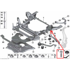 Болт кріплення підрамника до кузова M14×1,5×60