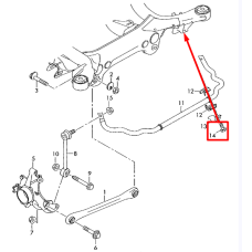 Гайка кріплення штока амортизатора М12×1,5×