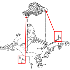 Болт кріплення підрамника до кузова M14×1,5×155