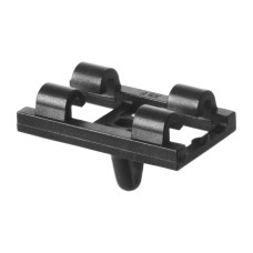 Кліпса фігурна H 14.7 T 25x14 чорний МАК 12121