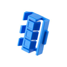 Клипса фигурная Прямоугольная форма H 9 T 26x18.1 синий МАК 12793