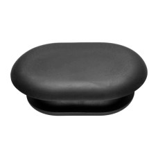 Заглушка без отверстия H 16 T 49.8x34.6 черный МАК 13166